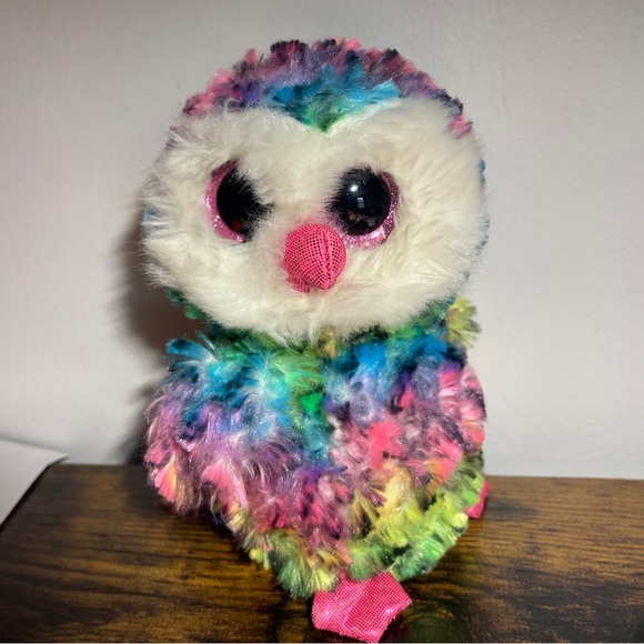 Ty | Toys | Ty Beanie Boo Owen The Rainbow Owl 6 Stuffed Animal Soft ...